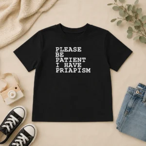 Original Top Please Be Patient I Have Priapism Kids T-Shirt