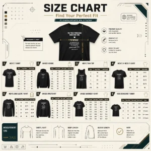 Size chart for Hot Nice To The Person Behind Me You Are Enough Just As You Are with measurements in inches and cm