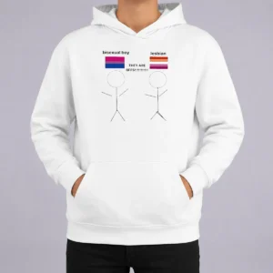 Nice Original Bisexual Boy Lesbian They Are Bff Hoodie