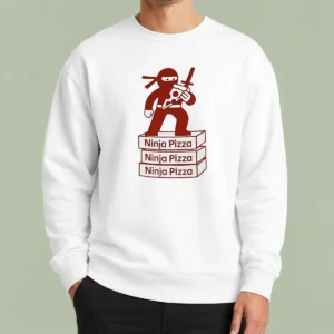 Premium Ninja Pizza Ninja Pizza Ninja Pizza Ninja Pizza Standing On Boxes Sweater