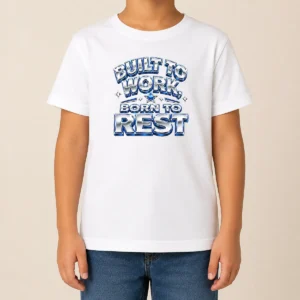 Top Nice Labour Day Pride Vintage Y2K Built To Work Kids T Shirt in vibrant colors, comfortable cotton fabric