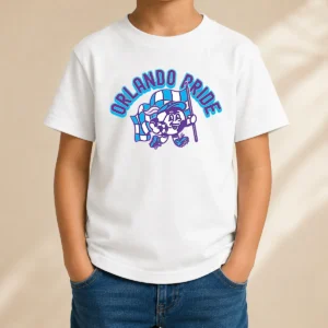Nice Pretty Kid'S Orlando Pride Soccer Player Grey Kids T-Shirt
