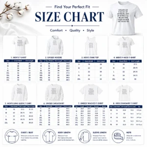 Size chart for Good Mom Always Said If You Can't Say Anything Nice Don't Say Anything At All Quote with measurements in inches and cm