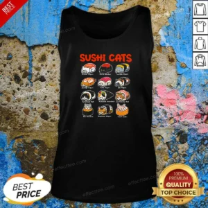 Pretty Kawaii Sushi Cats Tank Top