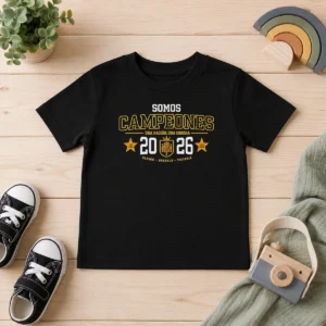 Top Somos Campeones Una NacióN Una Corona 2026 Spain Soccer Passion Pride Victory Kids T-Shirt