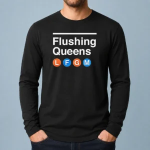 Top Flushing Queens L F G M New York Mets Baseball Long Sleeve Shirt