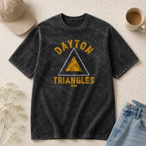 Good Pretty Dayton Triangles Washed T Shirt in soft cotton with a vintage washed look and classic fit