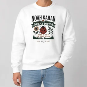 Hot Noah Kahan The Great Divide The Last Of The Bugs South Burlington 2026 Sweater