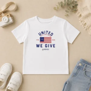 Original United 250th Anniversary 1776 2026 We Give Kentucky Blood Center Kids T-Shirt