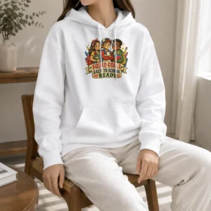 Funny Back To School Squad Goals Retro Distressed Hoodie