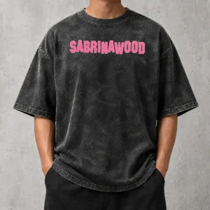 Funny Sabrinawood Sabrina Carpenter Pop Culture Washed T-Shirt