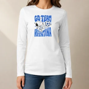 Hot Snoopy Go Team Argentina World Cup 2026 Long Sleeve Shirt