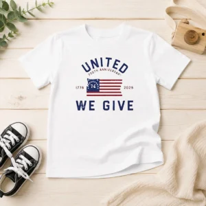 Original United 250th Anniversary We Give 1776 2026 Kids T-Shirt