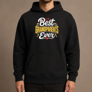 Top Best Grandparents Ever Silhouette Hoodie