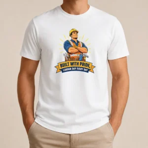 Top Hot Labour Day Proud Worker Vector