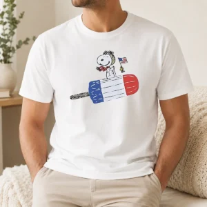 Nice Hot Snoopy And Woodstock Fourth Of July Patriotic Rocket Pop ICE Cream Parody