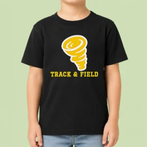 Original Tornado Track And Field Athletics Logo Kids T-Shirt