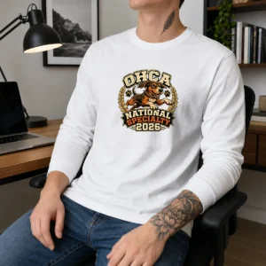 Official OHCA National Specialty 2026 Hunting Dog Mascot Long Sleeve Shirt
