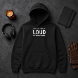 Hot Original I Like My Worship Music Loud So I Can'T Hear My Enemy Hoodie
