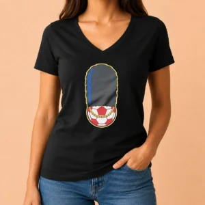Official Funny London Guard British Soldier Soccer Ball Chain V-Neck Shirt