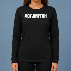 Good Awesome Tiakola #Ctjmftdh French Rap Fan Long Sleeve Shirt in black with bold graphic print
