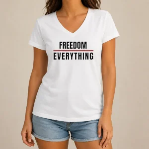 Hot Official Freedom For Everything V-Neck Shirt