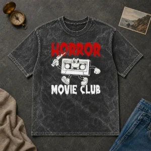 Premium Horror Movie Club Washed T-Shirt