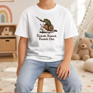 Nice Fucketh Around Geek Kids T-Shirt