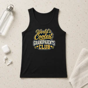 Hot Grandparents Day Worlds Coolest Club Vector Tank Top