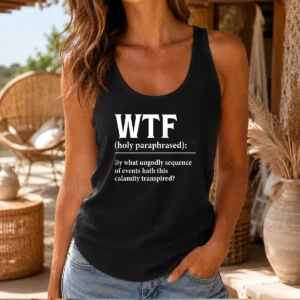 Premium WTF Holy Paraphrased Tank Top