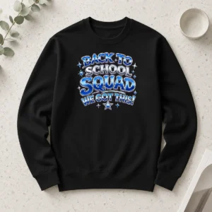 Top Nice Back To School Squad Y2K Chrome Style Long Sleeve Shirt