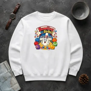 Awesome Bowling For Strike Cartoon Sweater