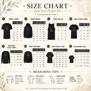 Size chart for Top What Gives People Power Money Status Mitochondria showing measurements in inches and cm
