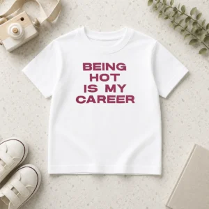 Original Nice Being Hot Is My Career Quote Kids T-Shirt