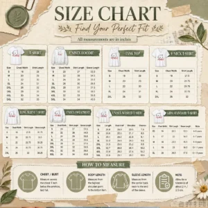 Size chart for Premium Sunfish Ocean Life Humor My Ass Fish showing measurements in inches and cm