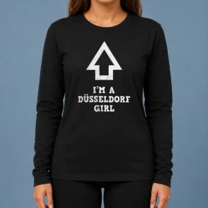 Awesome I'M A Dusseldorf Girl AOP long sleeve shirt featuring all-over print design in vibrant colors