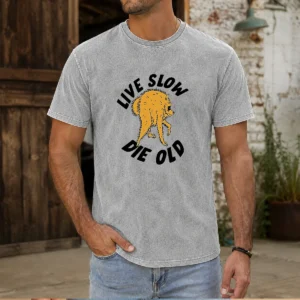 Good Live Slow Die Old Shaggy Washed T-Shirt
