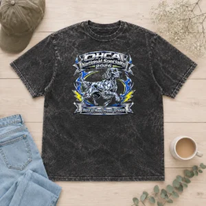Premium OHCA National Specialty 2026 Hunting Dog Pride Retro washed t shirt in soft fabric with vintage print