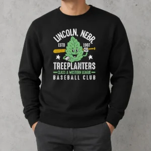 Awesome Lincoln Treeplanters Nebraska Vintage Baseball Team Sweater