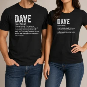 Top Awesome Personalized Definition Funny Dave Geek