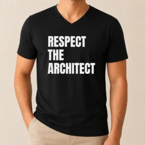 Funny Awesome Respect The Architect V-Neck Shirt