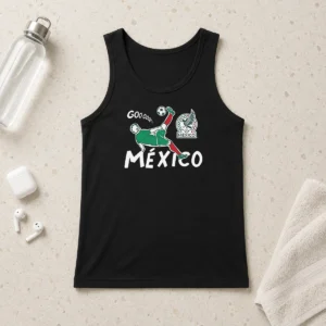 Premium Mexico Soccer Gooool Gooooal Bicycle Kick Sport Fan Mexican National Team Tank Top