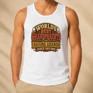 Nice Awesome Grandparents Day Western Vintage Pride Tank Top