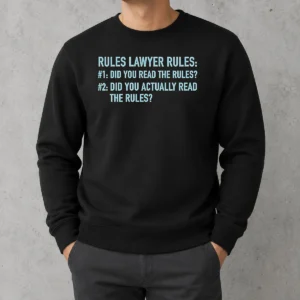 Hot Rules Lawyer Rules Geek Sweater