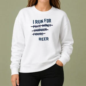 Good Nice I Run For Prize Monkey Trophies Figure Beer Sweater