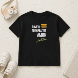 Pretty Bow To The Greatest Amon Of All Time Kids T-Shirt