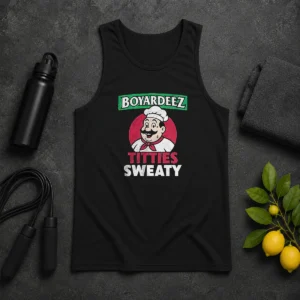 Awesome Boyardeez Titties Sweaty Tank Top