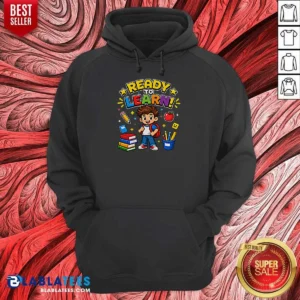 Pretty Back To School Ready To Learn Pixel Hoodie
