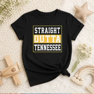Top Straight Outta Tennessee Kids T-Shirt