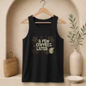 Funny A Few Coffees Later Tank Top